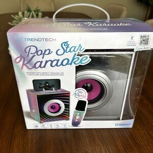 Pop Star Infinity Karaoke Speaker & Microphone Glitter Rhinestones girls
